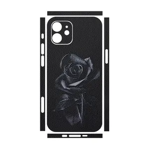 Remax cover sticker Leth model black rose design suitable for Apple iPhone 12 mobile phone