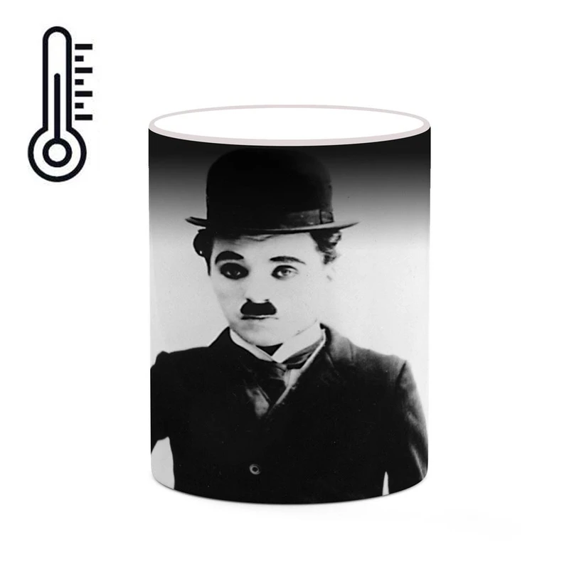 ماگ حرارتی کاکتی طرح چارلی چاپلین Charlie Chaplin مدل mgh25475