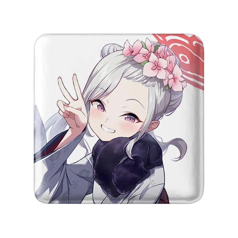 پیکسل خندالو طرح بازی آرشیو آبی (Blue Archive) مدل مربعی کد 34307