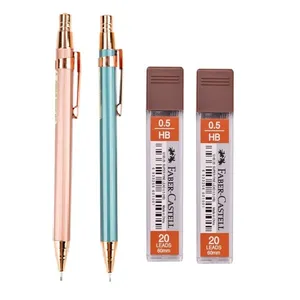 نوک مداد نوکی 0.5 میلی متری فابر کاستل مدل مهر 17 به همراه مداد نوکی مجموعه 4 عددی