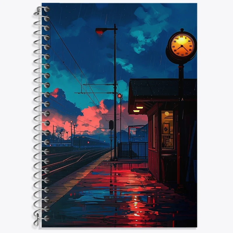 دفتر لغت 50 برگ خندالو طرح فضای شهر کد F1093