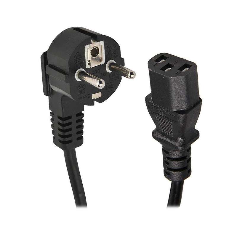 کابل برق سه پین منبع تغذیه کامپیوتر زبیون مدل POWER CORD طول 1.4 متر