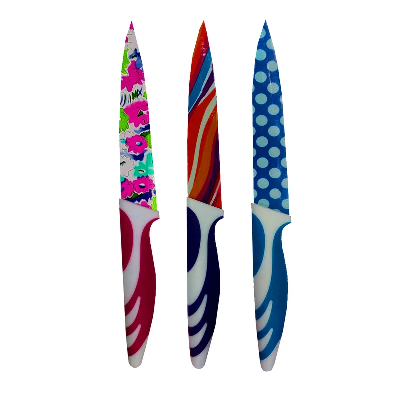 چاقو آشپزخانه مدل سرامیکی کد 01 مجموعه 3 عددی