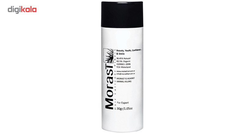 پودر پرپشت کننده مو مورست مدل Dark Brown وزن 30 گرم رنگ قهوه ای تیره