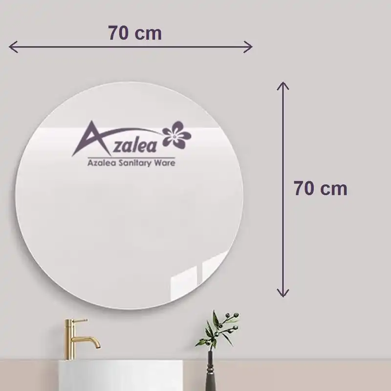 آینه سرویس بهداشتی آزالیا مدل گرد 70