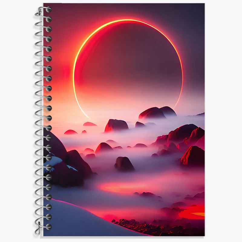 دفتر نت موسیقی 50 برگ خندالو طرح کهکشان (galaxy) کد F6775