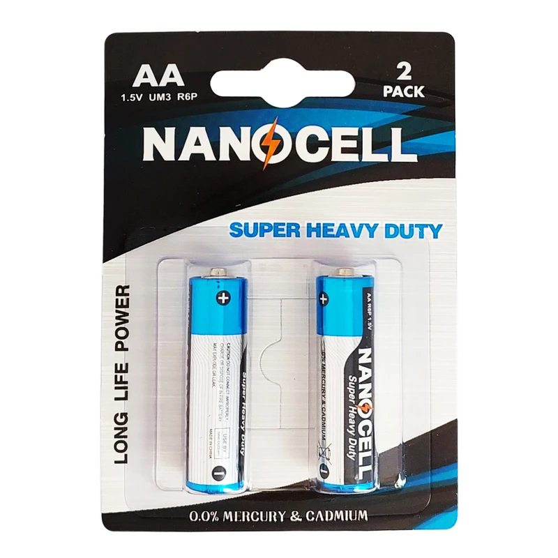 باتری قلمی نانوسل مدل Super-Heavy-Duty بسته دو عددی