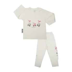 ست تی شرت و شلوار نوزادی آدمک مدل کالسکه کد 110042