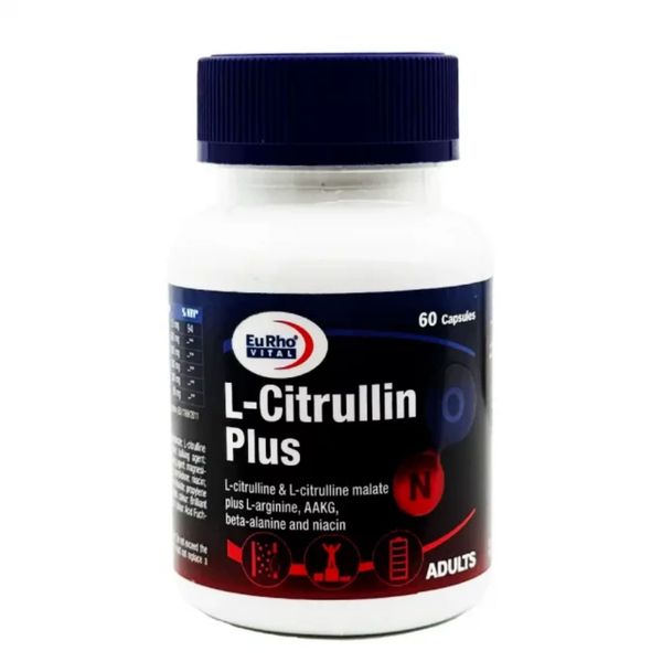  کپسول سیترولین پلاس یوروویتال بسته 60 عددی
