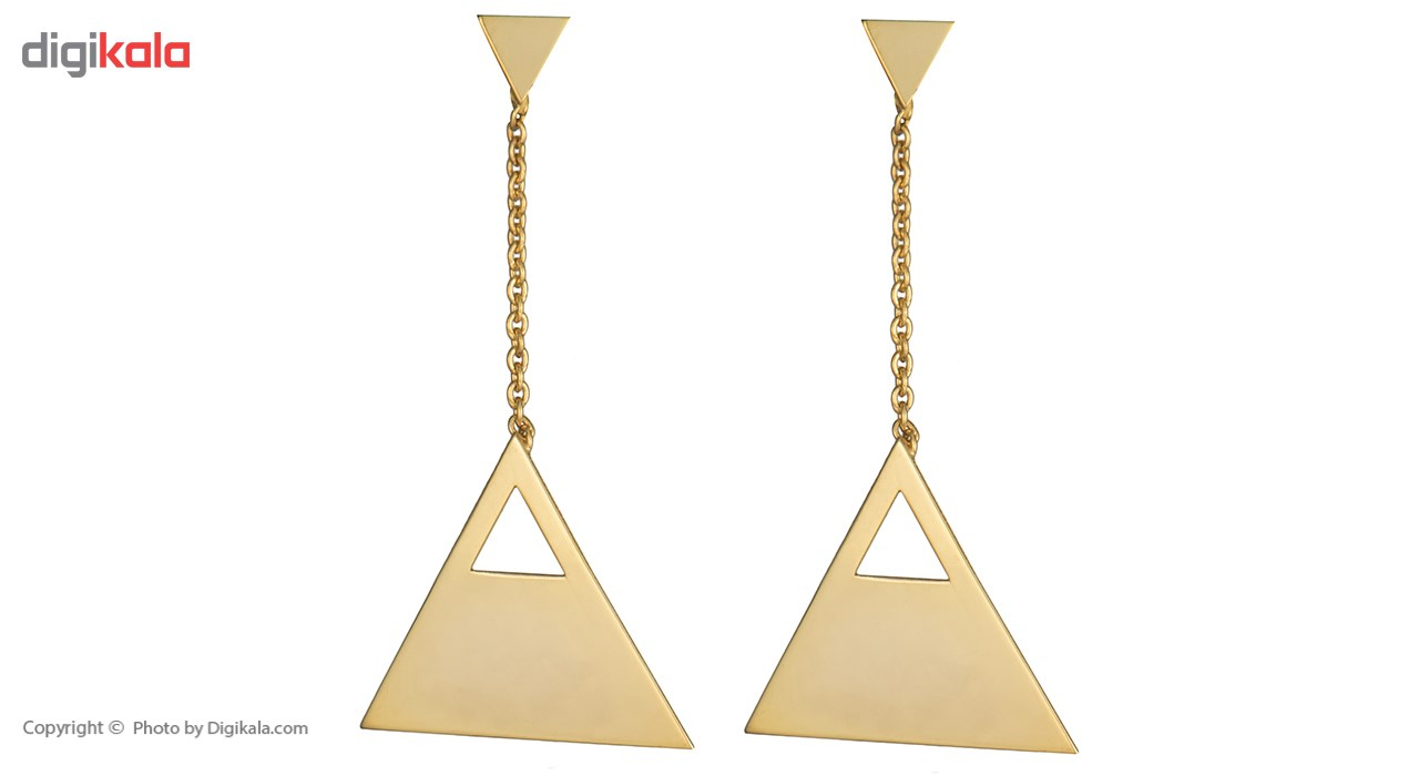 گوشواره طلا 18 عیار زنانه ماهک مدل ME0594