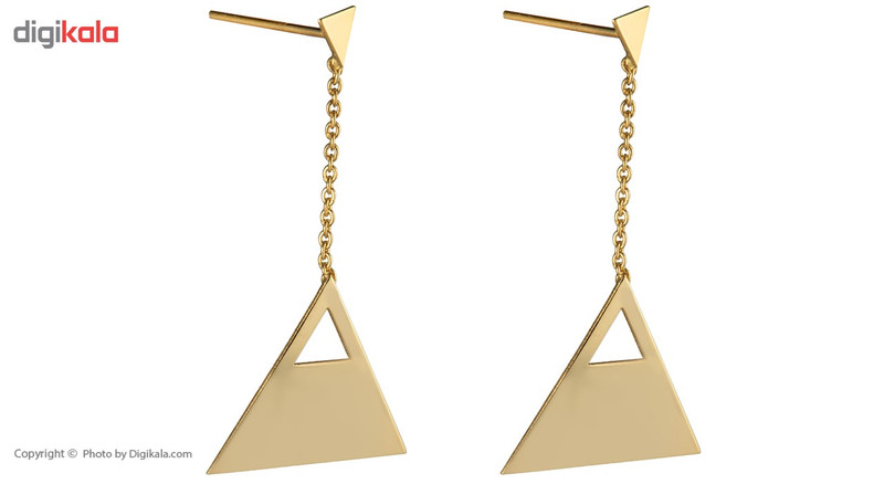 گوشواره طلا 18 عیار زنانه ماهک مدل ME0594