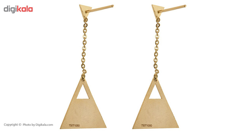گوشواره طلا 18 عیار زنانه ماهک مدل ME0594