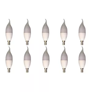 لامپ ال ای دی 7 وات پارس نوین مدل شمعی اشکی پایه E14 بسته 10 عددی