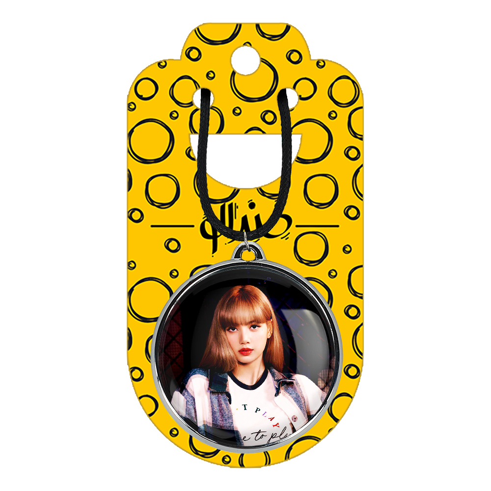 گردنبند خندالو مدل لیسا بلک پینک کد 1430514308