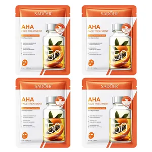 ماسک صورت سادور مدل کلاژن با عصاره پاپایا و زیتون مناسب برای انواع پوست وزن 25 گرم بسته 4 عددی