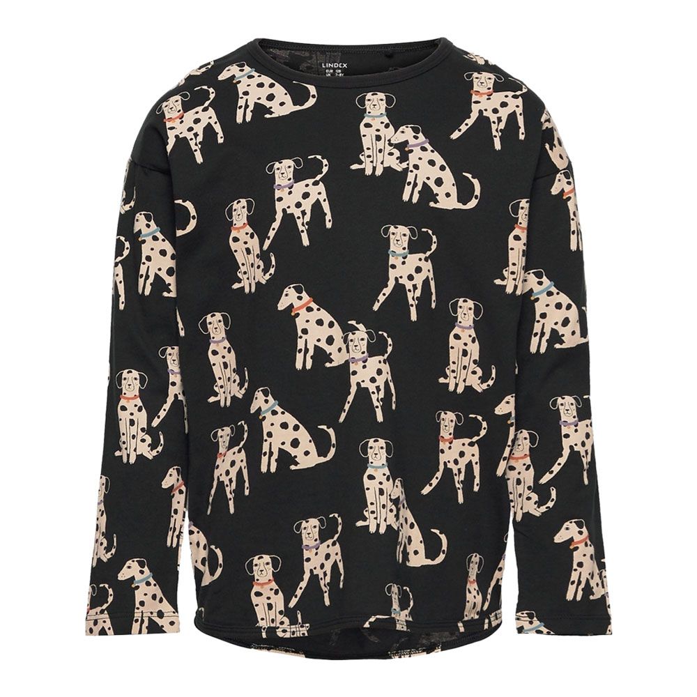 تی شرت آستین بلند دخترانه لیندکس مدل سگ خالدار 1 -  - 1