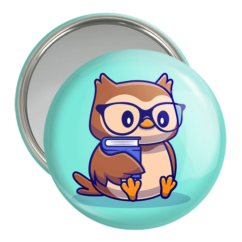 آینه جیبی خندالو مدل حیوانات بامزه جغد کد 25400