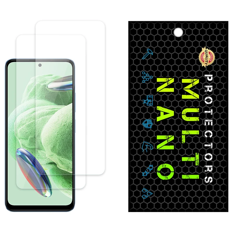 محافظ صفحه نمایش شفاف مولتی نانو مدل X-S2N مناسب برای گوشی موبایل شیائومی Redmi Note 12 بسته دو عددی