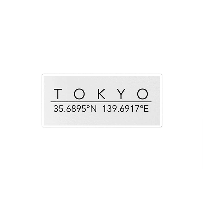 استیکر لپ تاپ ماسا دیزاین طرح موقعیت جغرافیایی Tokyo مدل STK1416