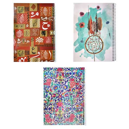  دفتر مشق مدل فانتزی مجموعه 3 عددی