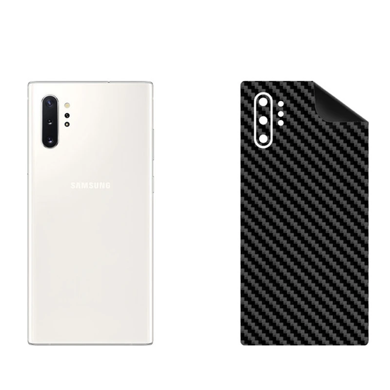 برچسب پوششی بستور مدل BT-Fiber طرح فیبر کربن مناسب برای گوشی موبایل سامسونگ Galaxy Note 10 Plus 5G