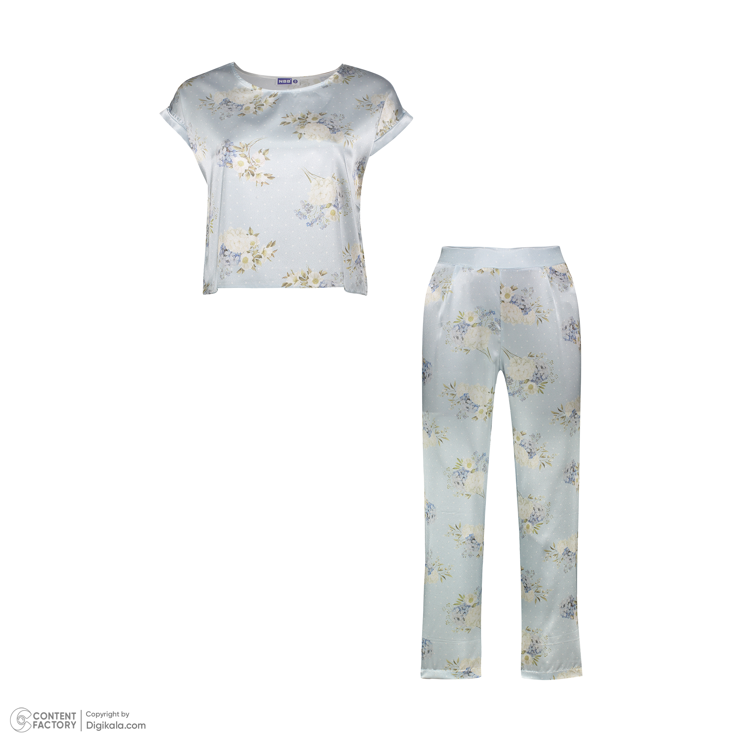 لباس خواب زنانه ان بی بی مدل 3380 رنگ آبی