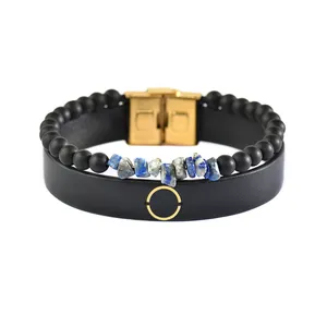 دستبند طلا 18 عیار مردانه فرشته مدل هندسی کد UBCHL0008-0008