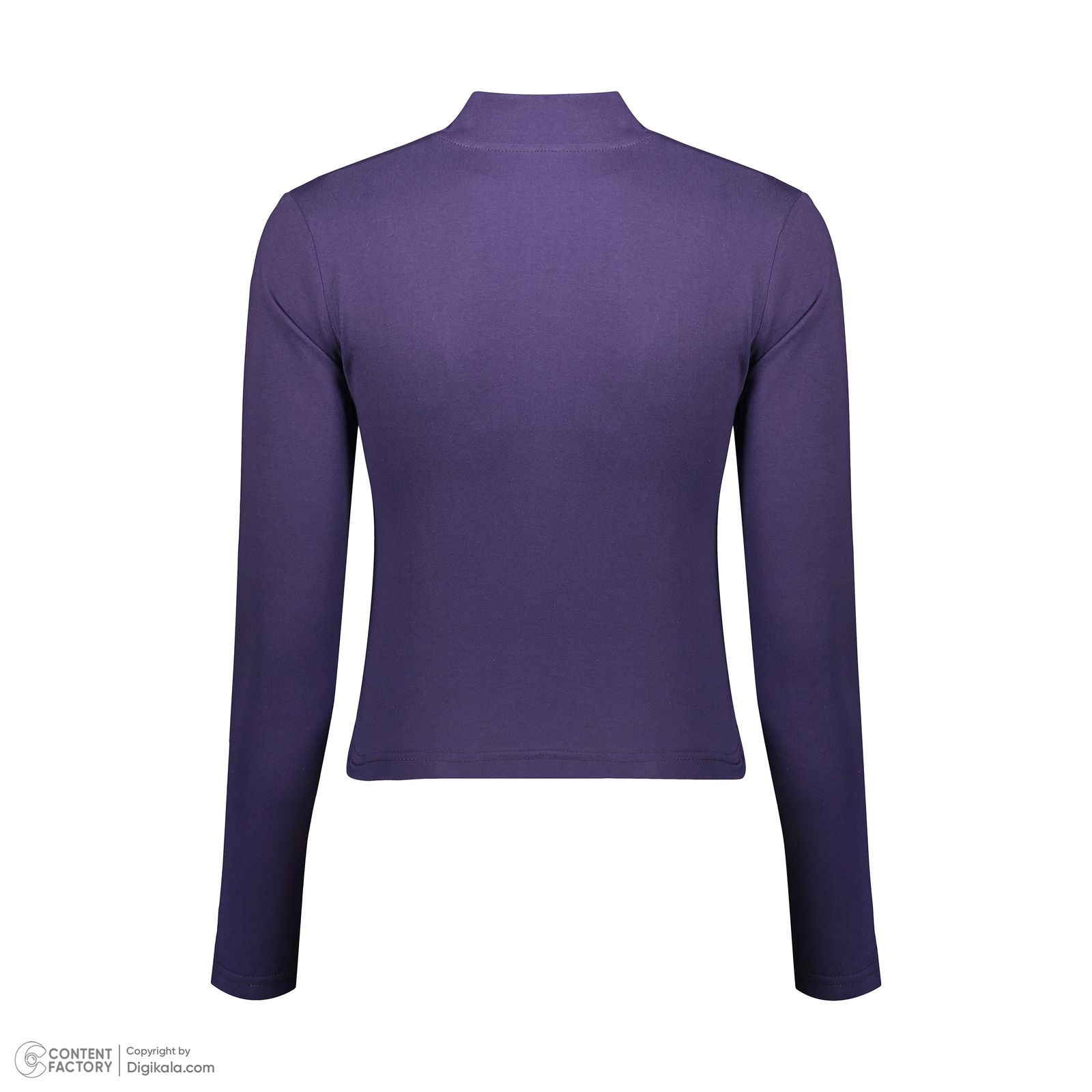 کراپ‌ تی‌شرت آستین بلند زنانه کانتکس مدل 199 -  - 4