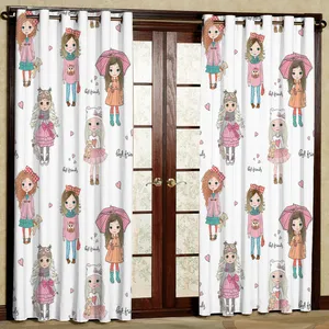 پرده مدل دختر مخمل پانچی کد 1116 سایز 140x280 سانتی متر
