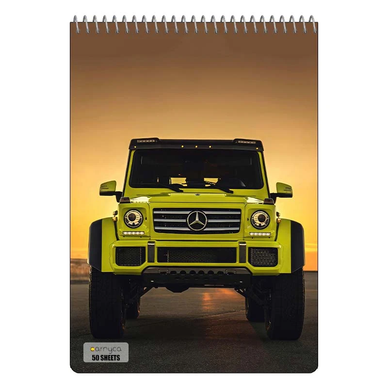 دفتر نقاشی 50 برگ سیمی کارنیکا طرح جی واگن G‑Wagon کد 22272