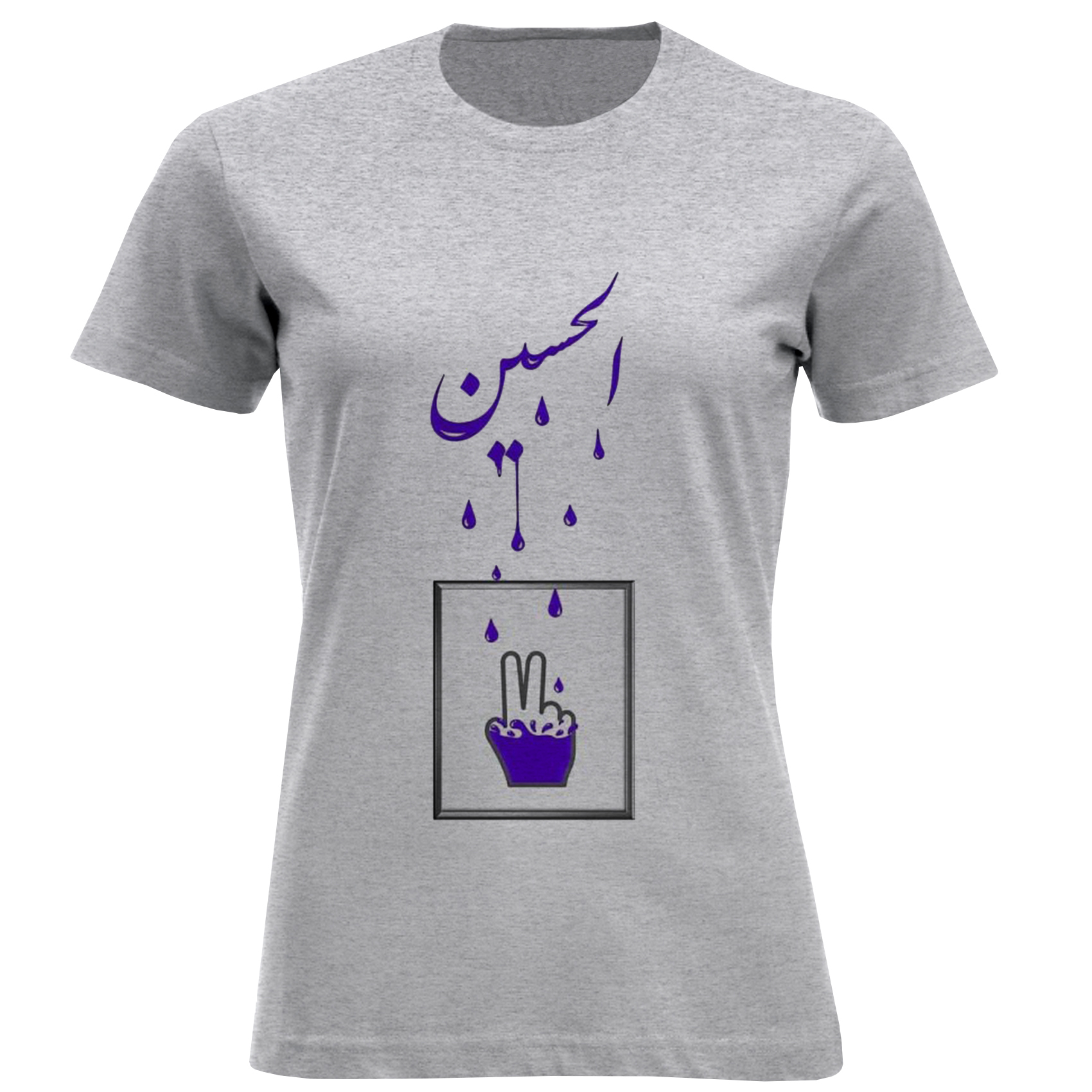 تی شرت آستین کوتاه زنانه مدل الحسین D815