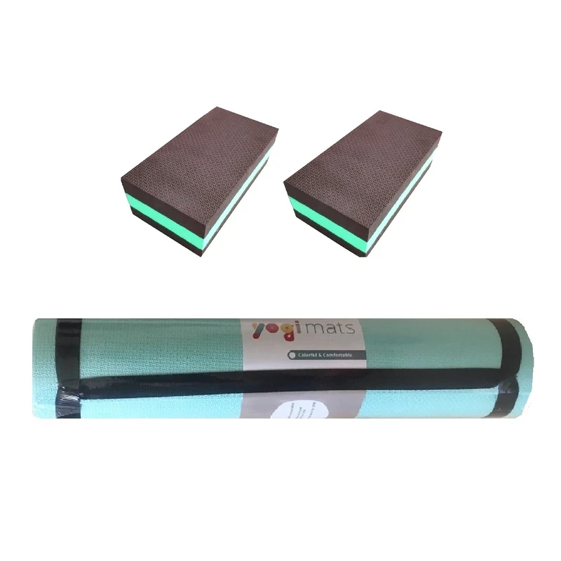 عکس شماره 7 : زیرانداز یوگا مدل یوگیمتس tx ضخامت 7 میلی متر به همراه آجر یوگا مجموعه 3 عددی