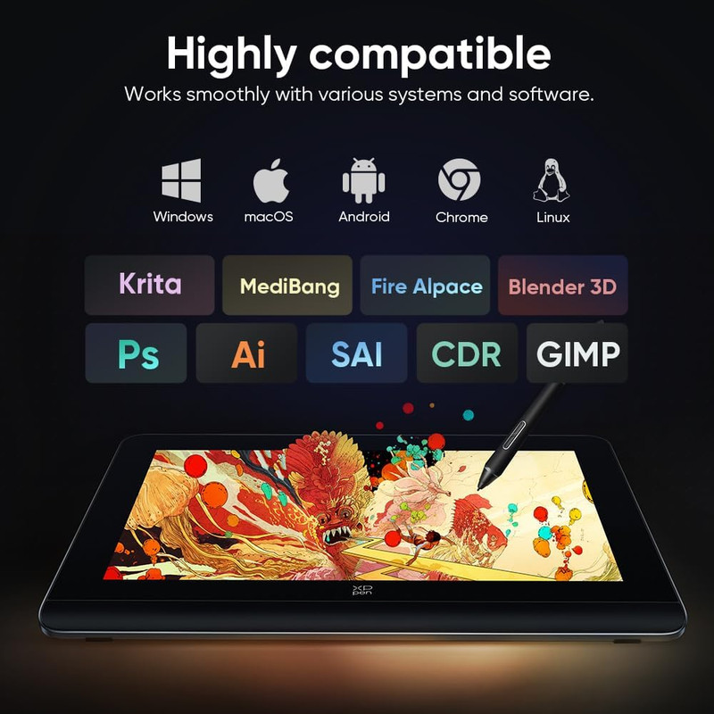 تبلت گرافیکی با صفحه نمایش  14 اینچ ایکس پی-پن مدل Artist Pro 14 Gen 2