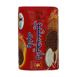 بیسکویت دایجستیو سبوس دار آناتا با روکش کاکائویی - 200 گرم 