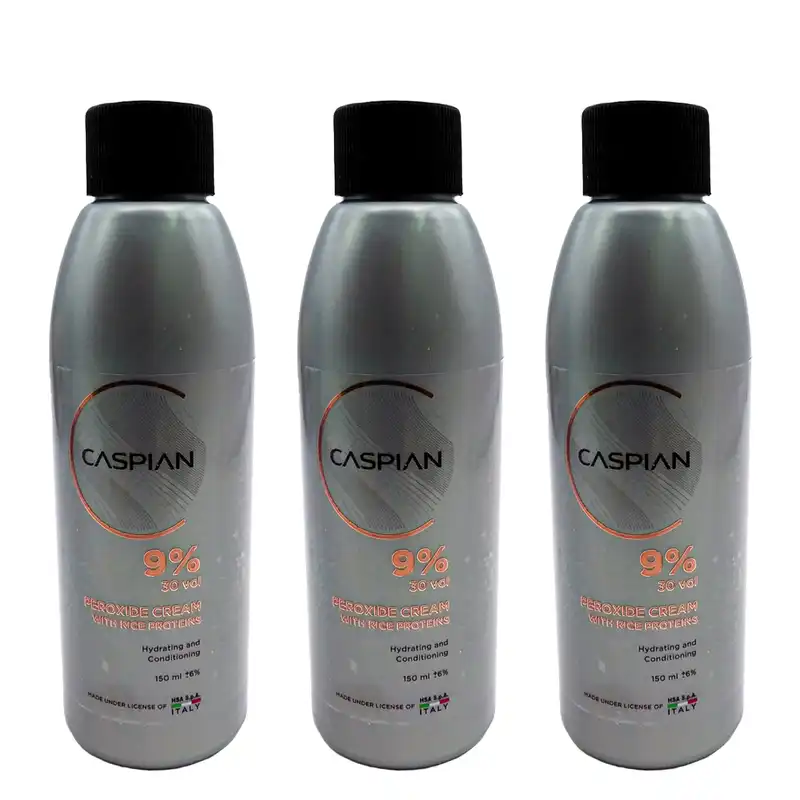 کرم اکسیدان کاسپین مدل 02 نه درصدی حجم 150 میلی لیتر بسته 3 عددی