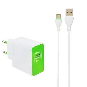 شارژر دیواری 18 وات جرلکس مدل A2 به همراه کابل تبدیل USB-C