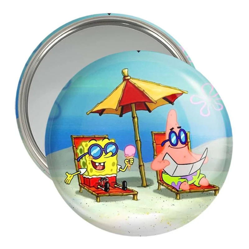 آینه جیبی خندالو طرح پاتریک و باب اسفنجی  کد 4754