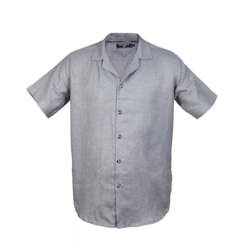 پیراهن آستین کوتاه یقه انگلیسی مردانه مدل KrspoKnfTsiDkmeSngi