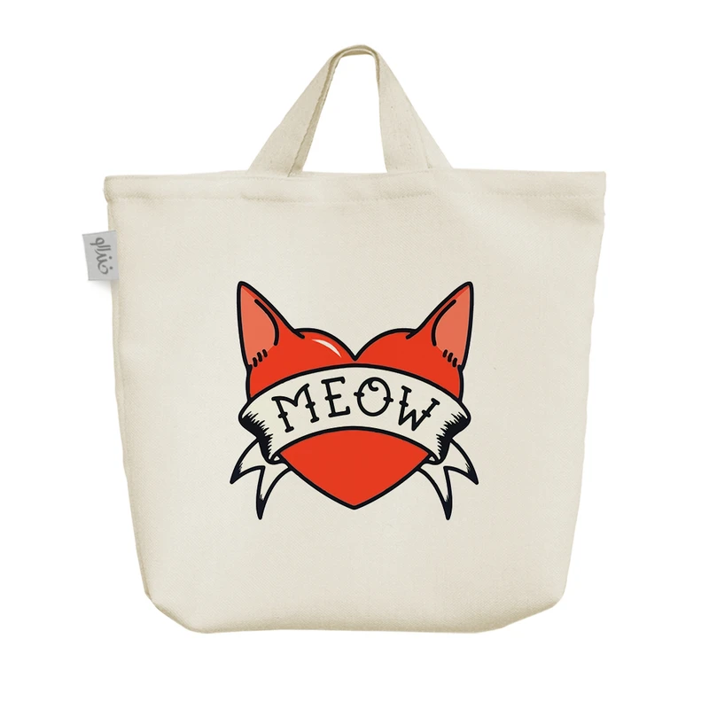 ساک خرید خندالو مدل گربه قلبی کد 8427