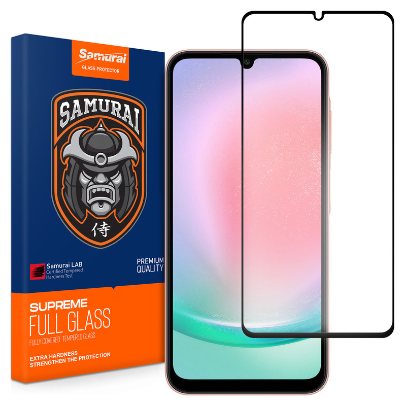 محافظ صفحه نمایش شیشه ای سامورایی مدل ovglass مناسب برای گوشی موبایل سامسونگ Galaxy A24 / A25 / M34