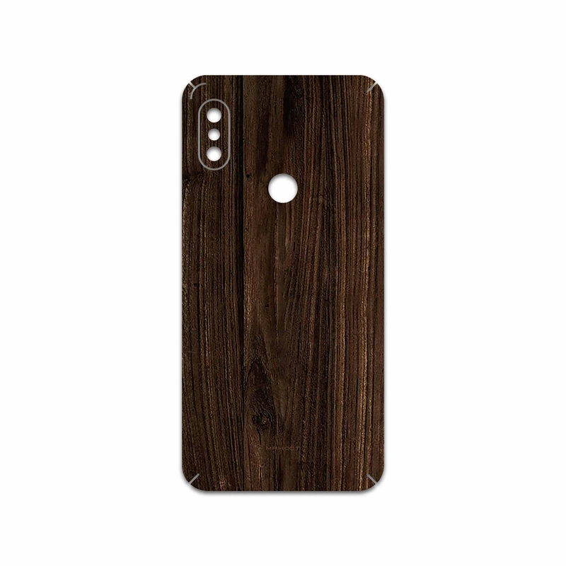 برچسب پوششی ماهوت مدل Dark Walnut Wood مناسب برای گوشی موبایل شیائومی Redmi Note 6 Pro