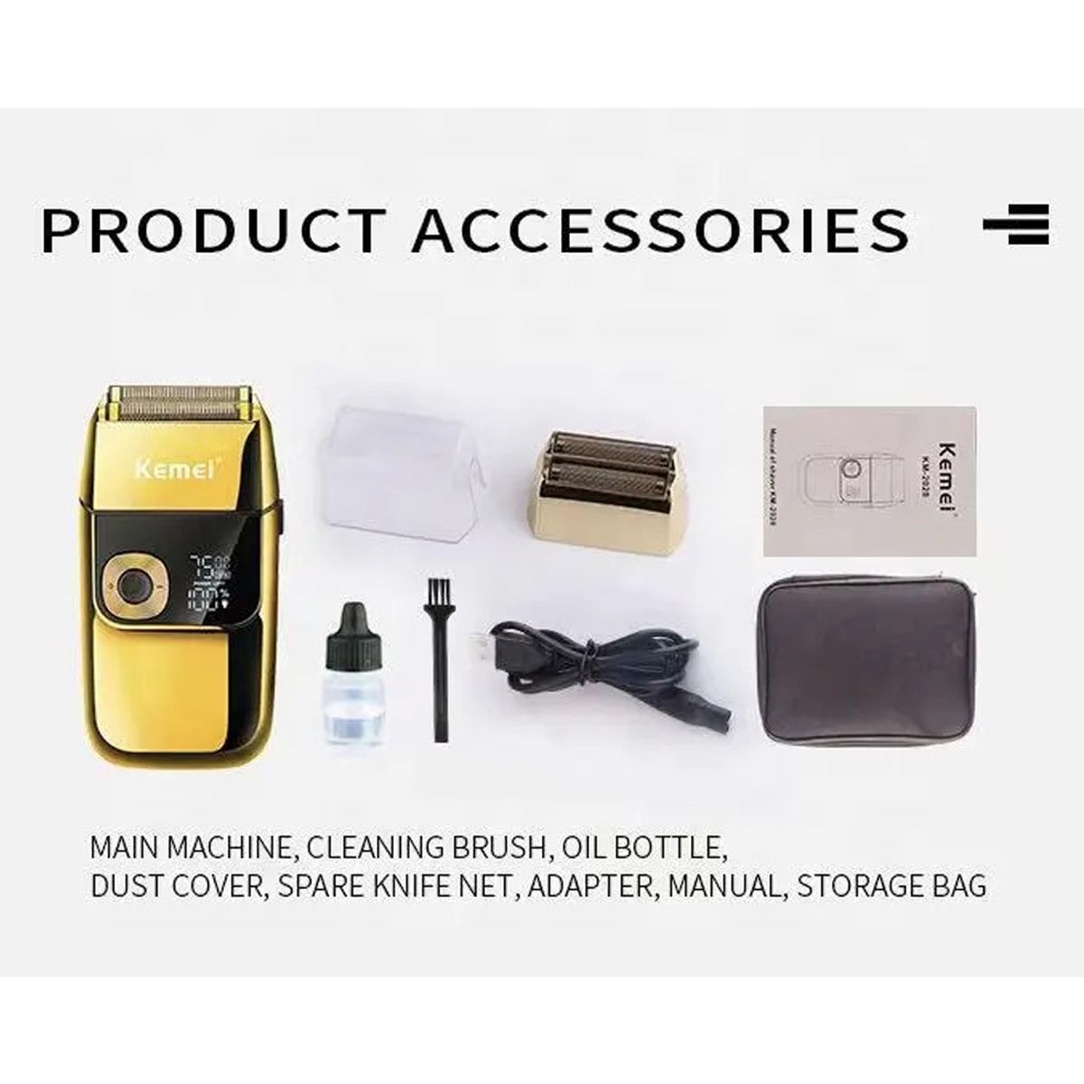 ماشین اصلاح موی صورت و بدن کیمی مدل KM-2028 -  - 9