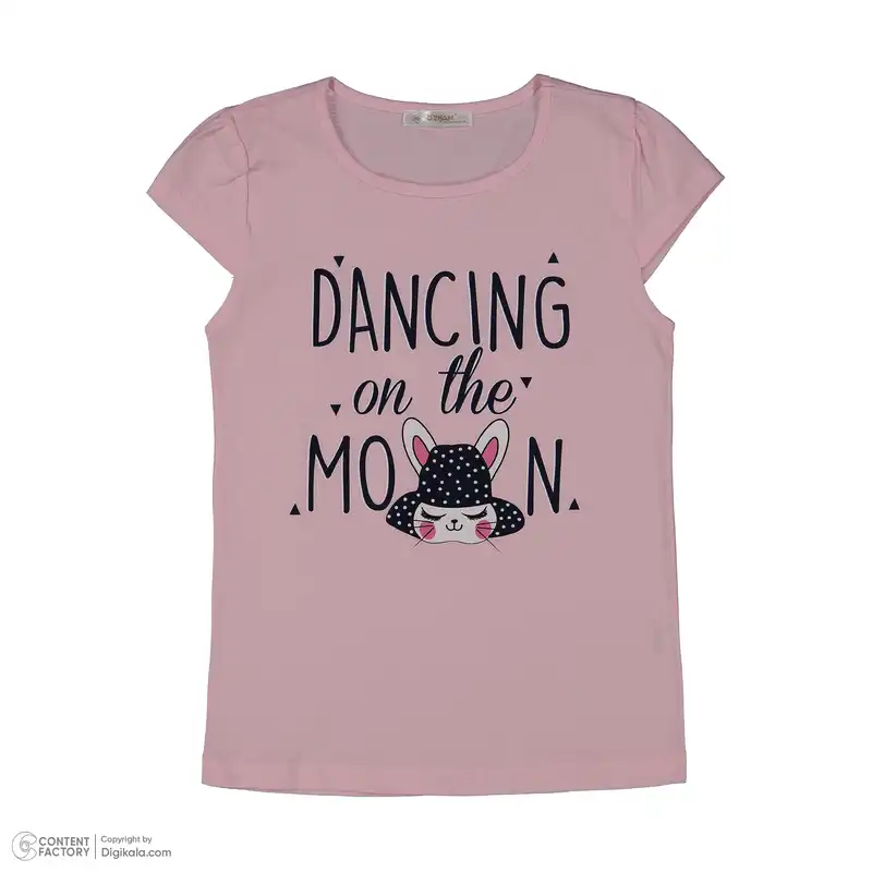 ست تی شرت و شلوارک دخترانه اوزکان مدل ترک 3419882