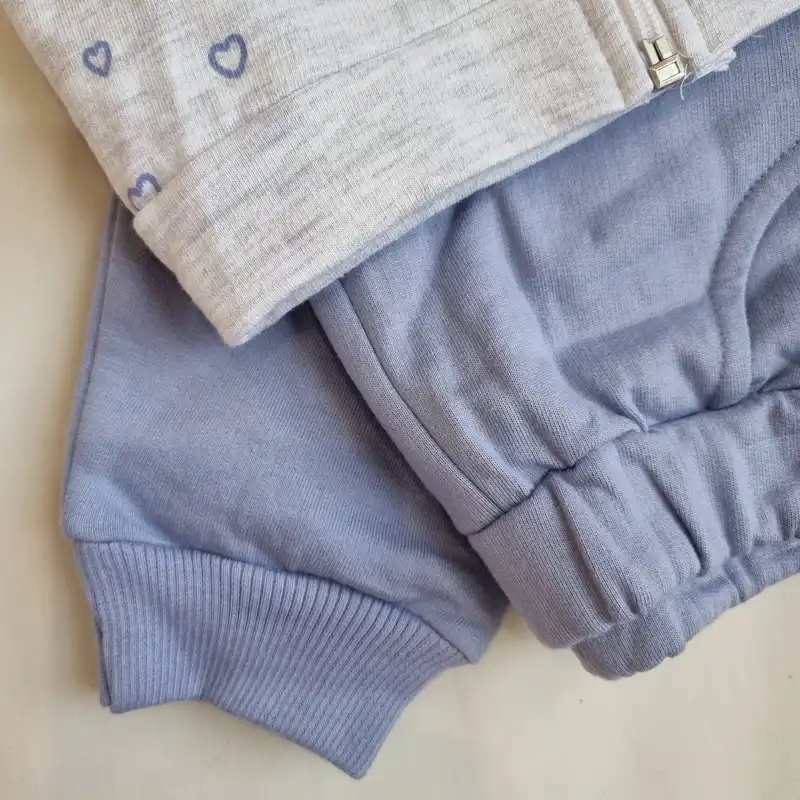 ست 3 تکه لباس دخترانه مدل قلبی