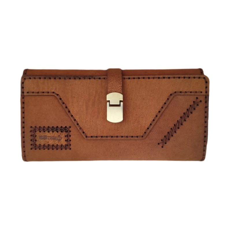 کیف پول مدل چرم طبیعی بزی دقت سگک دار NG-wl168