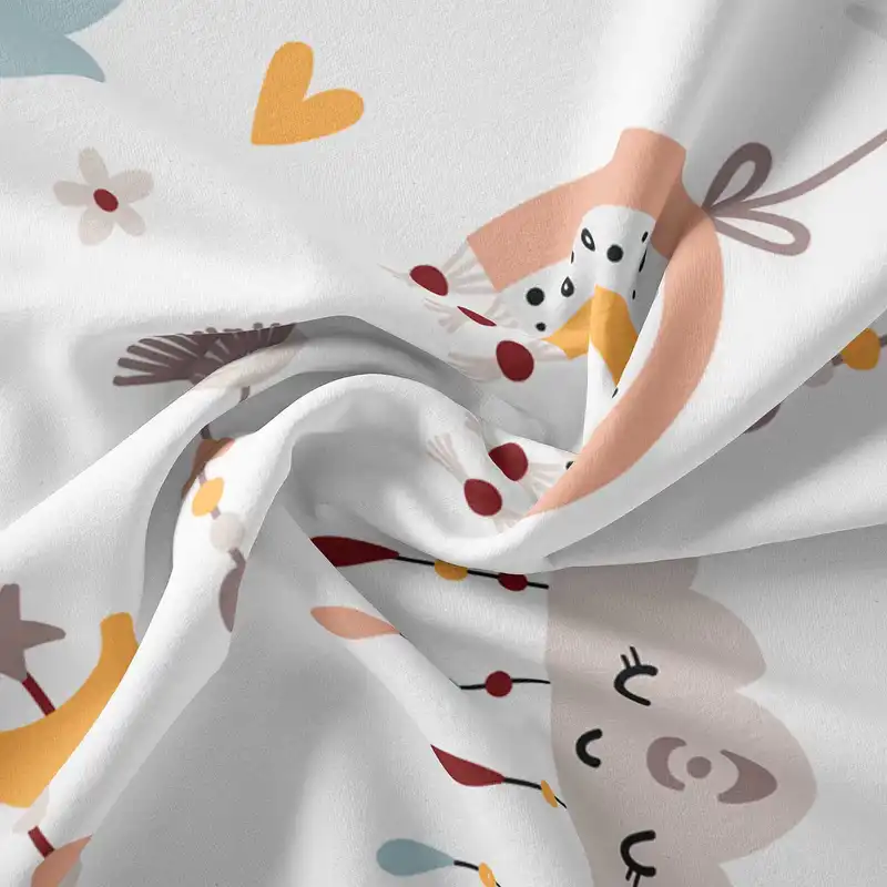 پارچه ملحفه پارچه باما مدل مخمل نوزادی کیوت کد 5011347