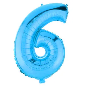 بادکنک فویلی سورتک مدل عدد شش پلاس کد STFN05 