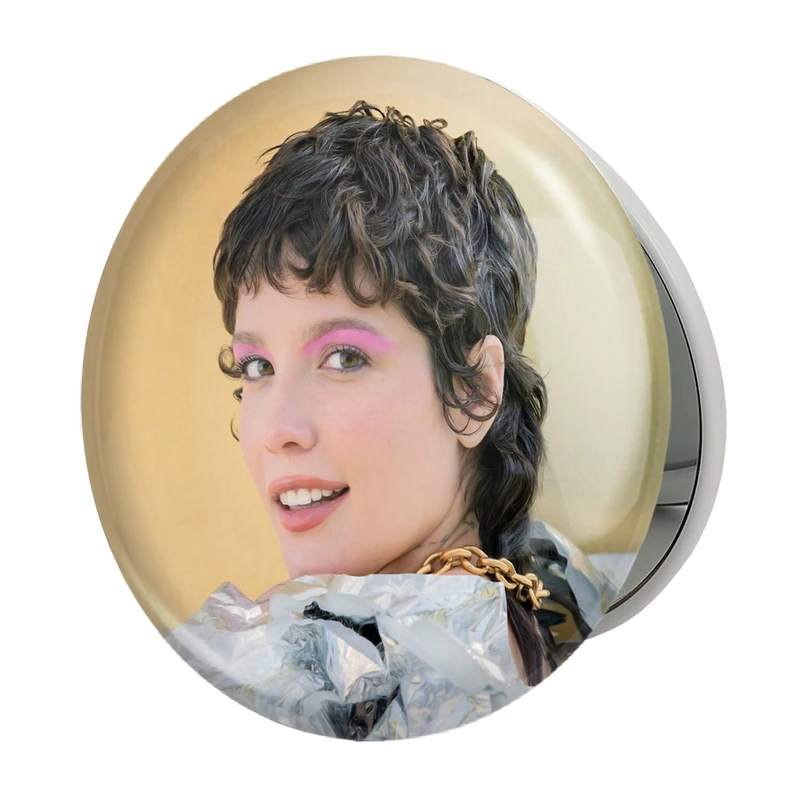 آینه جیبی خندالو طرح هالزی Halsey مدل تاشو کد 19089 