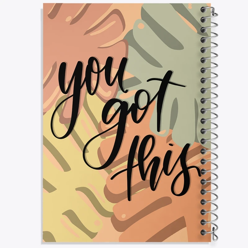 دفتر مشق 100 برگ خندالو طرح You Got This کد F676