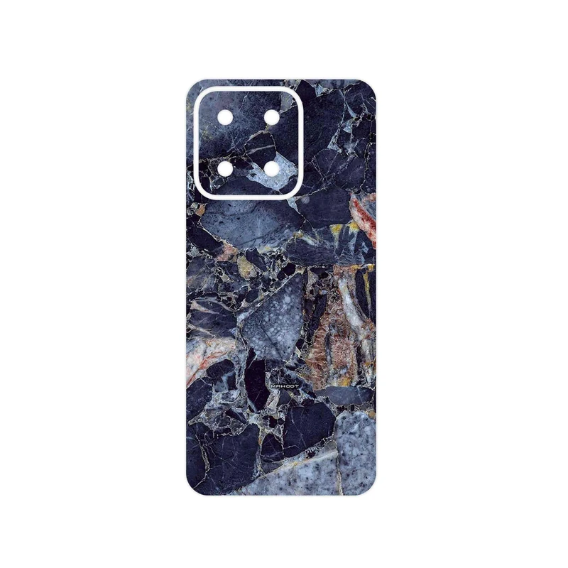 برچسب پوششی ماهوت مدل Broken black marble مناسب برای گوشی موبایل آنر X5b Plus